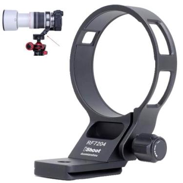 Imagem de iShoot Anel de montagem de tripé de colar de lente compatível com Canon RF 70-200 f/4L é USM, suporte de lente inferior é Arca-Swiss Fit Camera Quick Release Plate para braçadeira de tripé Arca