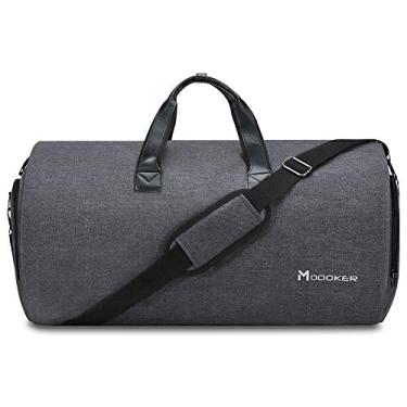 Imagem de Bolsa para Roupas Conversível com Alça de Ombro, Bolsa de Viagem Modoker Carry on para Homens e Mulheres - Mala de Viagem Suspensa 2 em 1 (Preta)