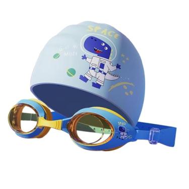 Imagem de Tachiuwa Óculos de natação conjunto de touca de natação óculos de natação criança touca para piscina