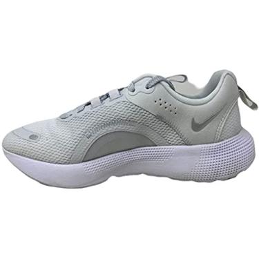 Imagem de Nike Tênis de corrida feminino React Escape Run 2, Branco/prata metálico e branco, 36