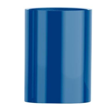 Imagem de Vaso Fibra De Vidro Vietnamita Vitrificado Cilindro Decorativo 50x36cm (Azul Metalizado)