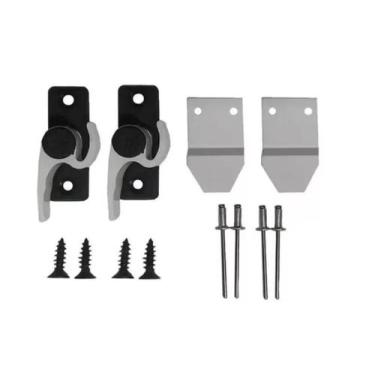 Imagem de Fecho japones caracol meia lua 751 d/e branco janela porta balcao par,