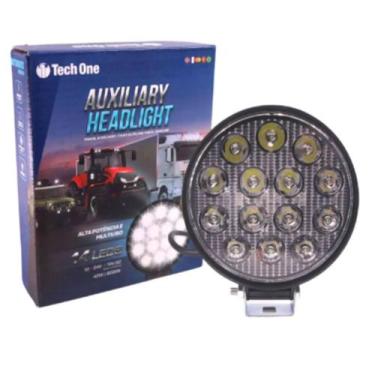 Imagem de Farol De Milha Led 12/24V 6000K 14 Leds Redondo Tech One - TechOne