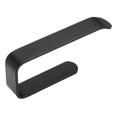 Imagem de Generic Suporte para papel toalha sob o armário, suporte para rolo de cozinha, suporte para filme plástico de liga de alumínio para banheiro, papel toalha de, Preto
