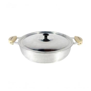 Imagem de Frigideira Panela Alumínio Fundido Polida Alça Meia Lua 26Cm