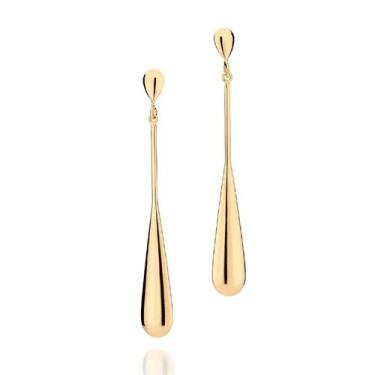 Imagem de Brincos banhado ouro 3x 24k 18k e 22k ou prata 925 femininos grandes g
