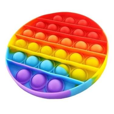 Imagem de Fidget Toys Hand Spinner Anti Stress Pop It Bolha Colorido - Redondo -