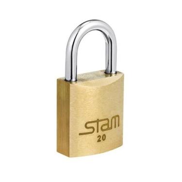 Imagem de Cadeado Stam 20mm Zamac Latonado
