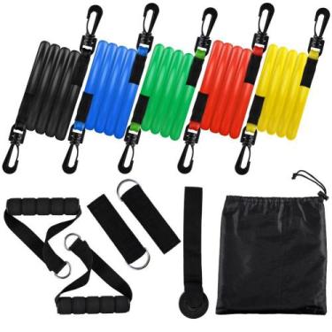 Imagem de Kit De Elásticos Extensores Exercícios Musculação 11 Peças - OEM
