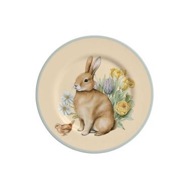 Imagem de Conjunto com 6 Pratos de Sobremesa Easter Colors Ø21cm - Alleanza Cerâ