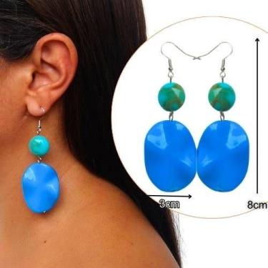 Imagem de Brinco feminino com estilo e elegância artesanal feitos com miçangas e