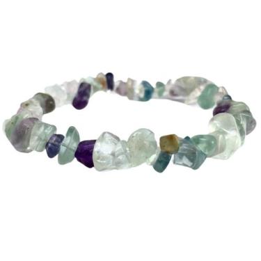 Imagem de Pulseira De Pedra Fluorita Em Cascalho - Equilíbrio Pedras Naturais, 7