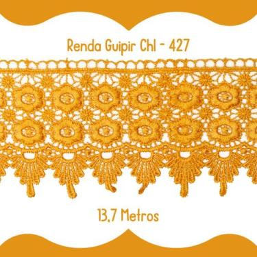 Imagem de Renda Guipír Dourada - Rolo Com 13,7 Metros - Chl427 - Nybc
