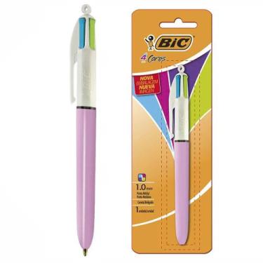 Imagem de Caneta Esferográfica 4 Cores Pastéis Bic