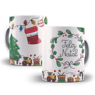 Imagem de Caneca Natal Porcelana Personalizada Modelo 1 - Tio da Caneca