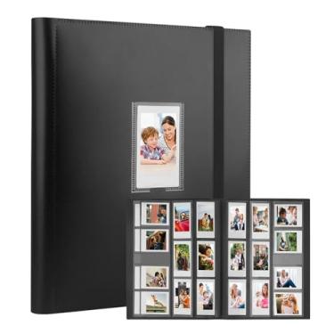 Imagem de Veicevol Álbum de fotos com 560 bolsos para mini câmera Fujifilm instax, álbum para foto Polaroid, álbum de fotos para câmera instantânea Fujifilm Instax Mini 12 11 9 40 90 8 Evo LiPlay (preto)
