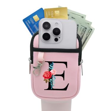 Imagem de Bolsa inicial A-Z para garrafa de água Stanley Cup Gym Tumbler, compatível com Stanley Quencher Adventure IceFlow Yeti 1,134 g 850,5 g 590 g, bolso de identificação de nome personalizado para