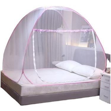 Imagem de Mosquiteiro Tenda Cama Solteiro Dobrável Pratico E Portátil - LIFELONG