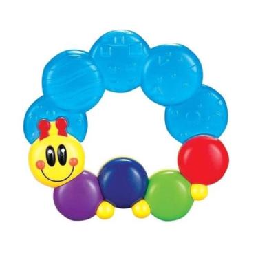 Imagem de Mordedor Lagartinha Para Bebê Com Água - Alívio - Centopeia - Bee