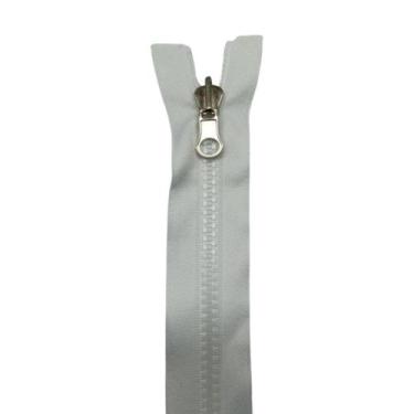 Imagem de Ziper 90cm dentado destacável dupla face 2 unidades - CENTRAL, Branco