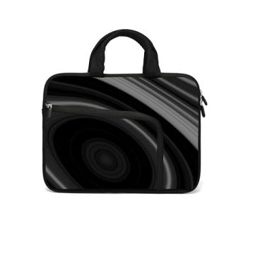 Imagem de 11 12 12,1 12,1 12,5 14 15 15,4 15,4 15,6 polegadas bolsa de transporte para laptop com bolsos, capa macia de neoprene para computador, Preto frio., For 11" 11.6" 12" 12.1" 12.5 Inch