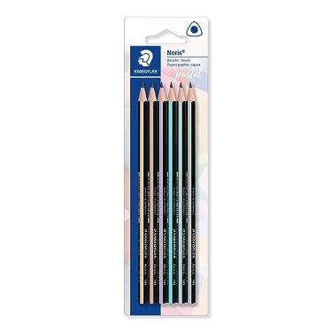 Imagem de Lápis preto triangular, staedtler noris, linha pastel, blister 6un, 118 BK6 PA