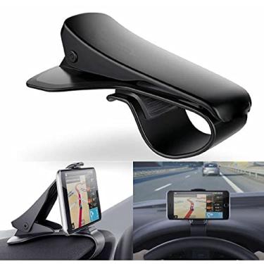 Imagem de LIZHOUMIL Suporte de telefone para carro - Suporte universal para smartphone com design HUD de 16,5 cm, clipe universal para carro, HUD, GPS, suporte para celular antiderrapante e durável para dirigir