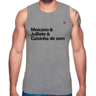 Imagem de Regata Moicano & Julliete & Caixinha de Som - Foca na Moda, Cinza, M