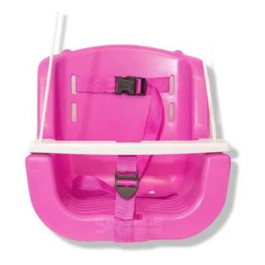 Imagem de Balanço Infantil Menina Rosa  Até 4 Anos Com Cinto De Segurança - Cone