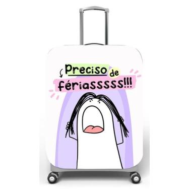 Imagem de Capa para mala de viagem G, medidas max C48x A75 x P29cm Flork Preciso