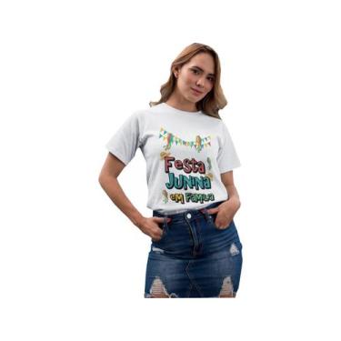 Imagem de Camiseta T-Shirt Festa Junina em Família Branca - Del France, G
