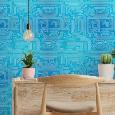 Imagem de Papel De Parede Adesivo Abstrato Geek N014023 0,58x2,5M - Papel na Par