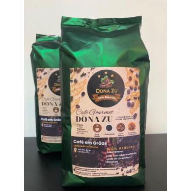 Imagem de  Café Gourmet Dona Zu - Café em grãos 100% Arábica - Paraná - Torra Es