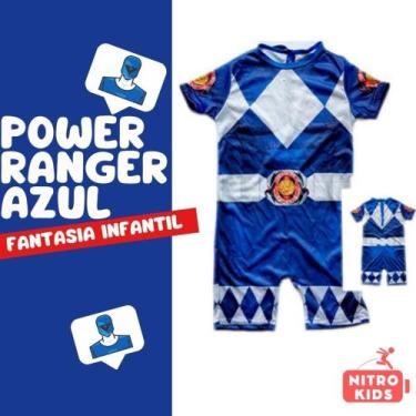 Imagem de Fantasia Curta sem Enchimento do Power Ranger Azul - Podumaju, PP