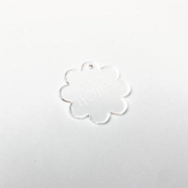Imagem de Base Acrílico Tag Redonda 5cm Escalope 2 para Chaveiro - Infoleo