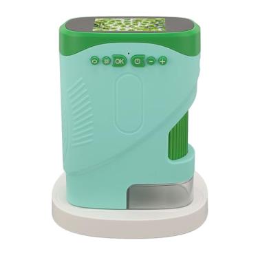 Imagem de Microscópio Digital Portátil para Crianças, 1080p, Zoom 8x, Ampliação de 100x a 1000x, Tela Ips de 2 Cabeças, Câmera de Vídeo Infantil Com 6 Slides Científicos