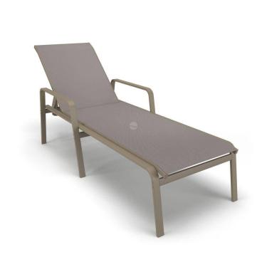 Imagem de Espreguiçadeira Piscina Praia Alumínio Fendi Tela Fendi