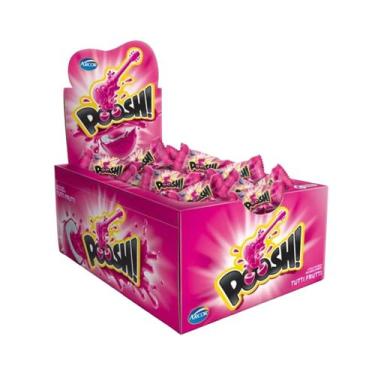 Imagem de Chiclete Poosh Tutti Frutti - Arcor - Caixa c/40 und