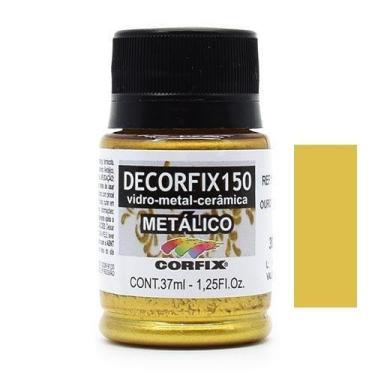 Imagem de Tinta Decorfix 150 Metálico 37ml - Metal, Vidro e Cerâmica, 393 OURO