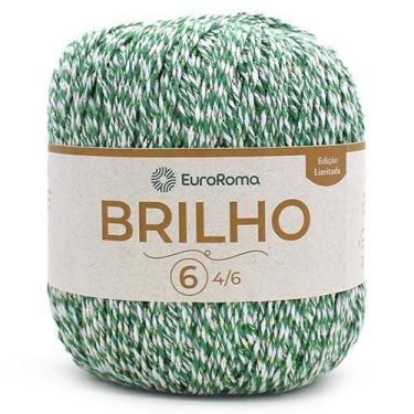 Imagem de Barbante EuroRoma Brilho Especial Natal 400g, 5031 - VERDE/BRANCO OURO