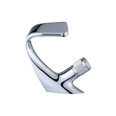 Imagem de Torneira Curva Cascata Banheiro Lavatorio Cromada Premium - KOKAY