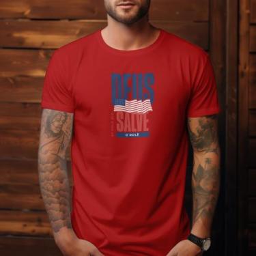 Imagem de Camisa Camiseta Masculina Estampada Polo Blu Malha Algodão do P ao G1,