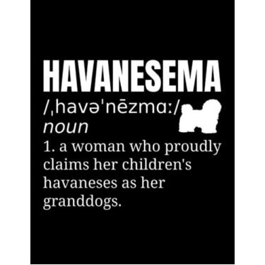 Imagem de Journal: Havanese Havanese Grandma Grandmother: Design Notebook/Journal 8.5"x11"