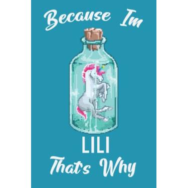 Imagem de Lili Notebook: Pixel Art Style Unicorn Ruled Paper Notebook Journal Blank Wide Lined Workbook for Girls Boys Kids Teens Students.