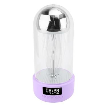 Imagem de Medusa Lâmpada Alto-falante Bluetooth Lâmpada Multi Funcional Recarregável 7 Cores Medusa Luz Noturna 5.0 Tecnologia Alto-falante para o Quarto (Roxo)