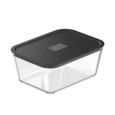 Imagem de Pote Hermético De Vidro Refratário 2,4L Com Tampa Prático Assadeira Lasanheira - Forno Freezer Air Fryer Geladeira - OU