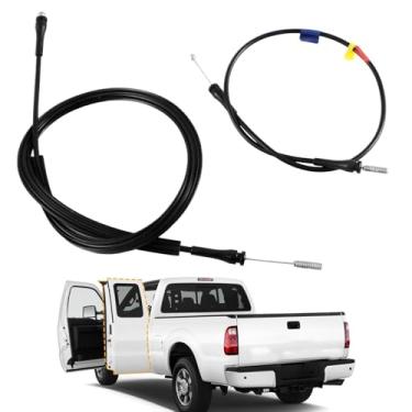 Imagem de KPALAG Cabo de liberação de trava de porta traseira da cabine estendida esquerda e direita compatível com Ford F250 F350 F450 F550 Super Duty 1999-2007, cabo de bloqueio de trava de porta superior