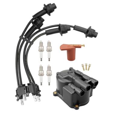 Imagem de Kit de ajuste de empilhadeira Tampa do distribuidor Rotor de ignição Conjunto de fios de ignição para empilhadeira Toyota Série 5FG 6FG 7FG com motor 4Y
