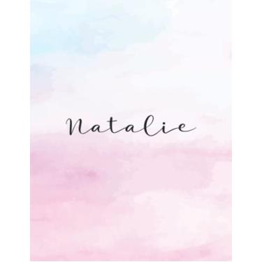 Imagem de Natalie: Personal Name Dot Gird Notebook For Graphing Pad, Design Book, Work Book, Planner, Dotted Notebook, Bullet Journal, Sketch Book, Math Book - V.41