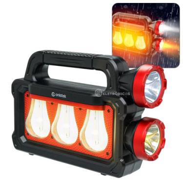 Imagem de Lanterna Solar e USB com Power Bank Luminária Multifuncional ONLT025 -